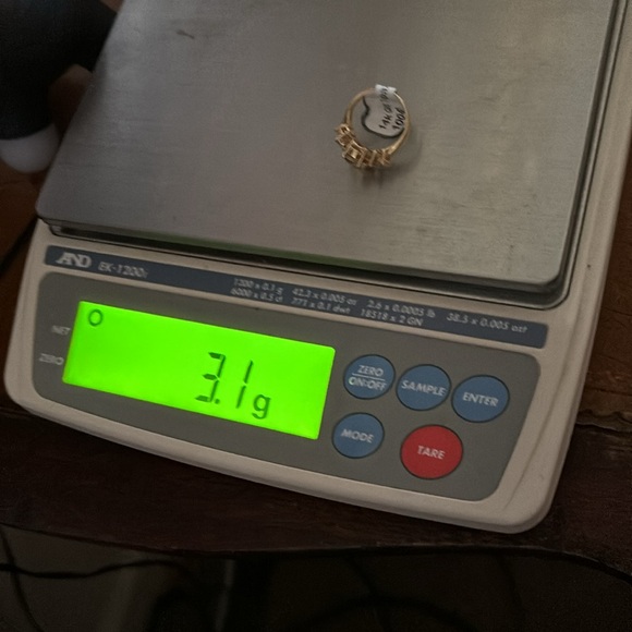 14k gold lemons quartz & white topaz ring - Picture 5 of 5